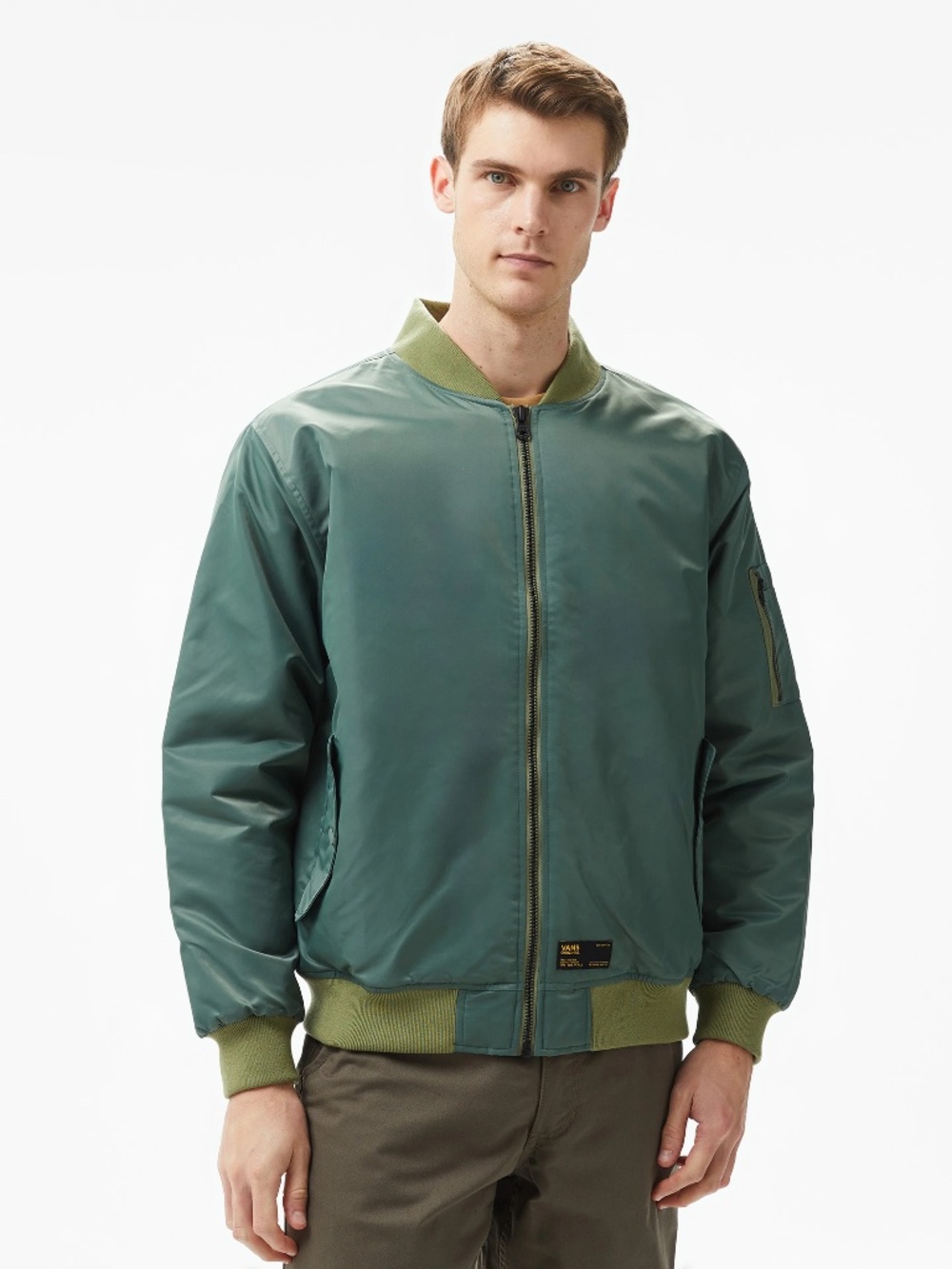 Van's Copley Bomber Jacket, Green, Men's Medium